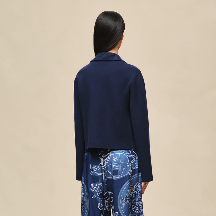 Bleu Outremer Jacket With Pockets