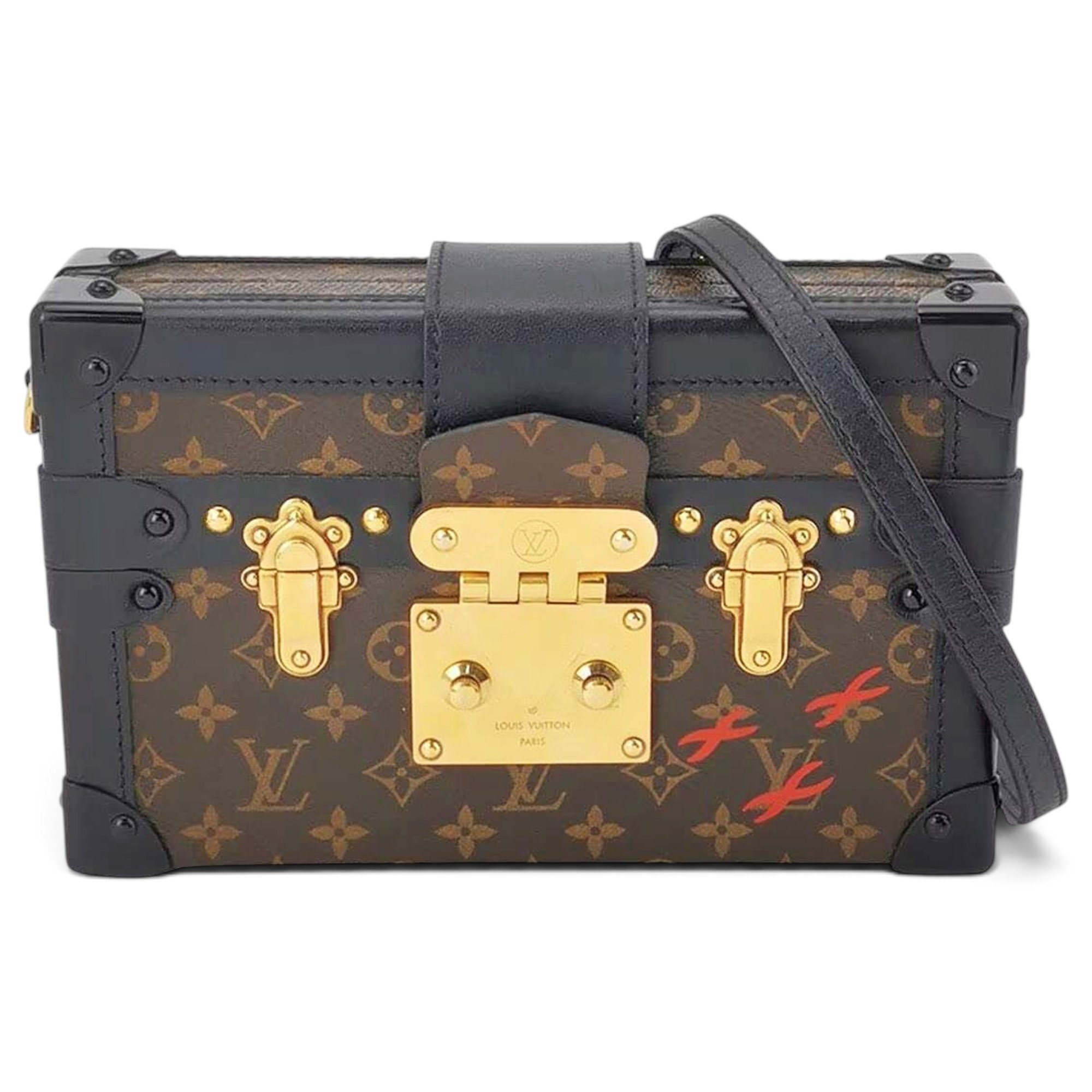 Petite Malle leather handbag