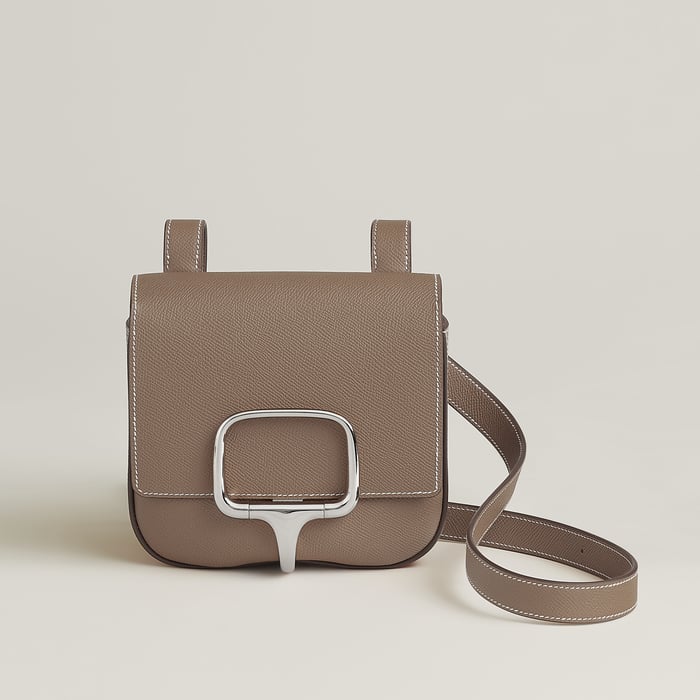 Étoupe Hermès Della Cavalleria Mini Bag II