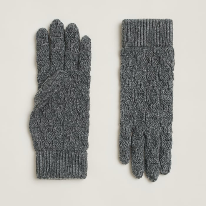 Gris Chiné Tri Maillon Gloves