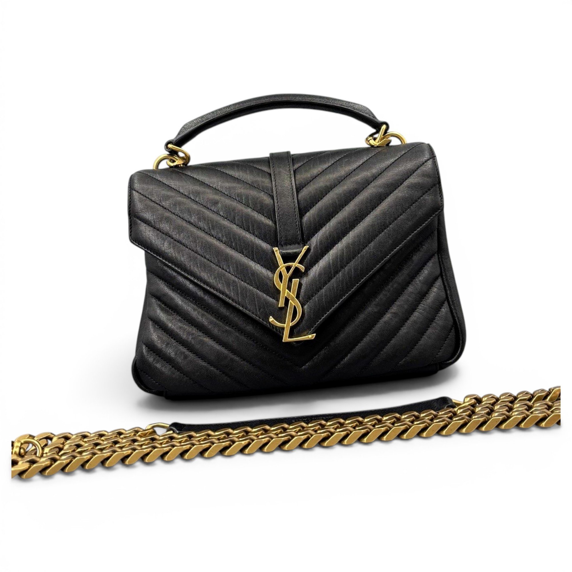Collége monogramme leather handbag