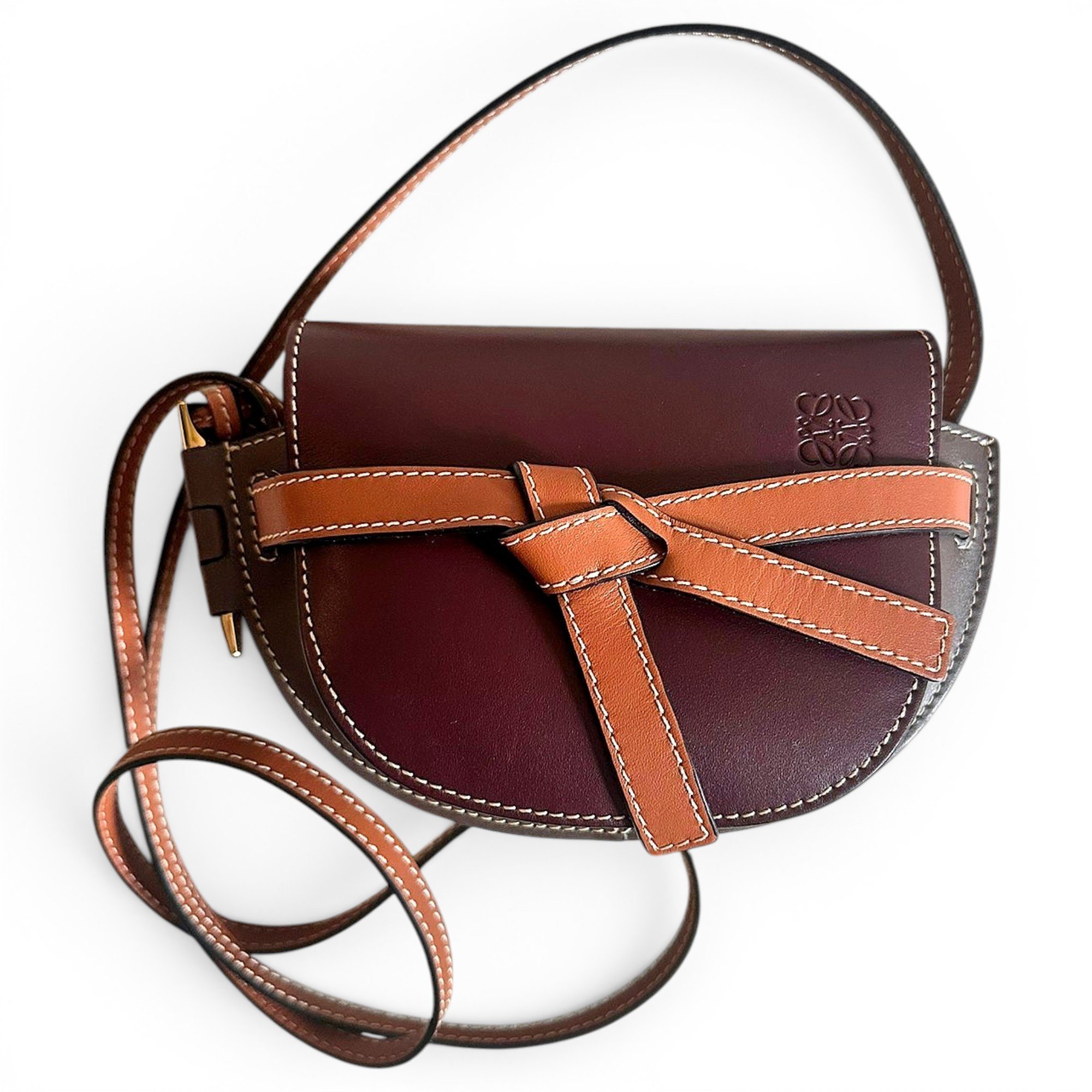 Gate leather crossbody bag