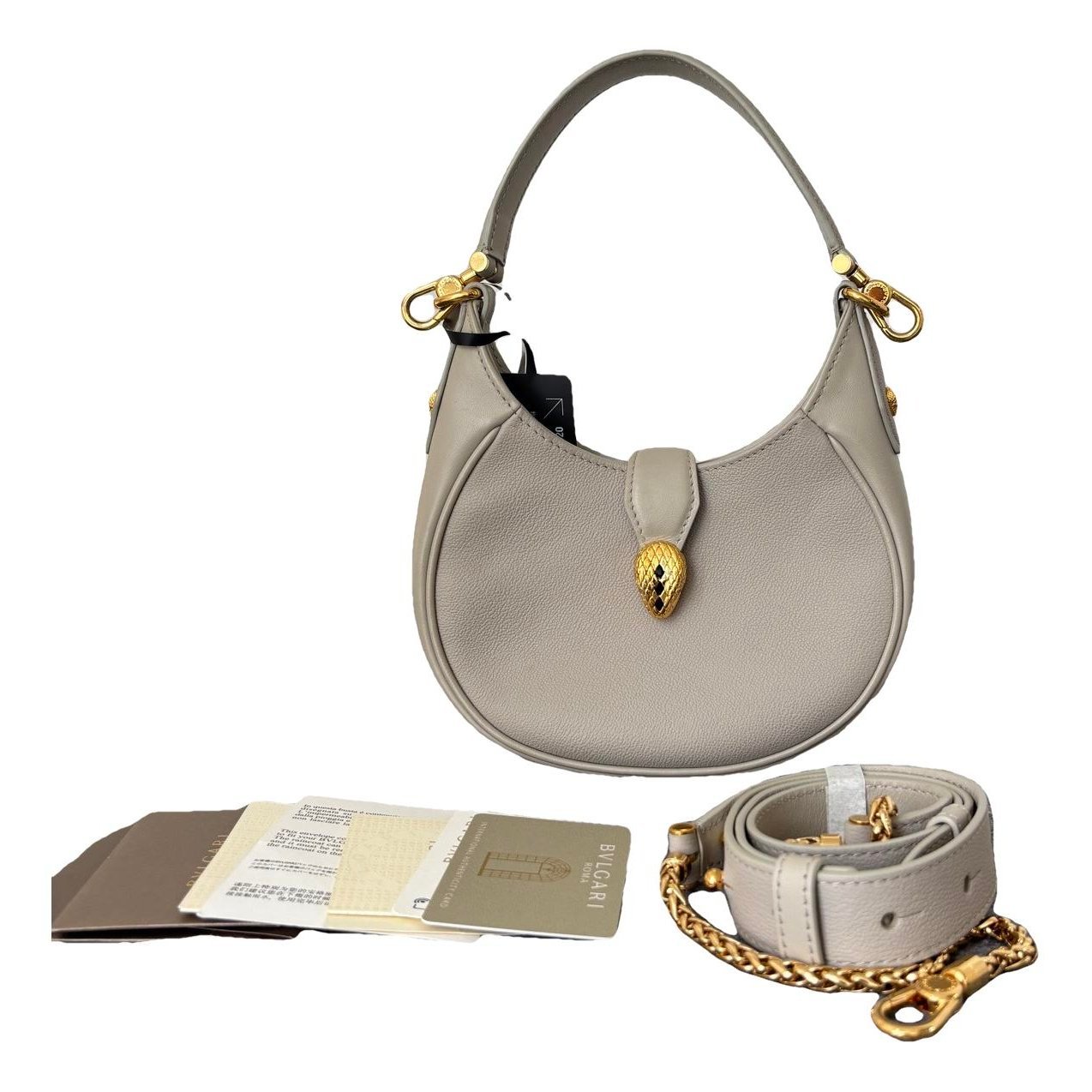 Bvlgari Serpenti leather handbag