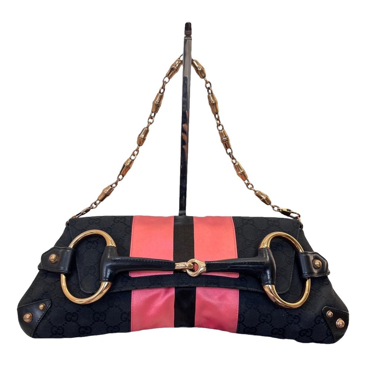 Horsebit Chain cloth handbag