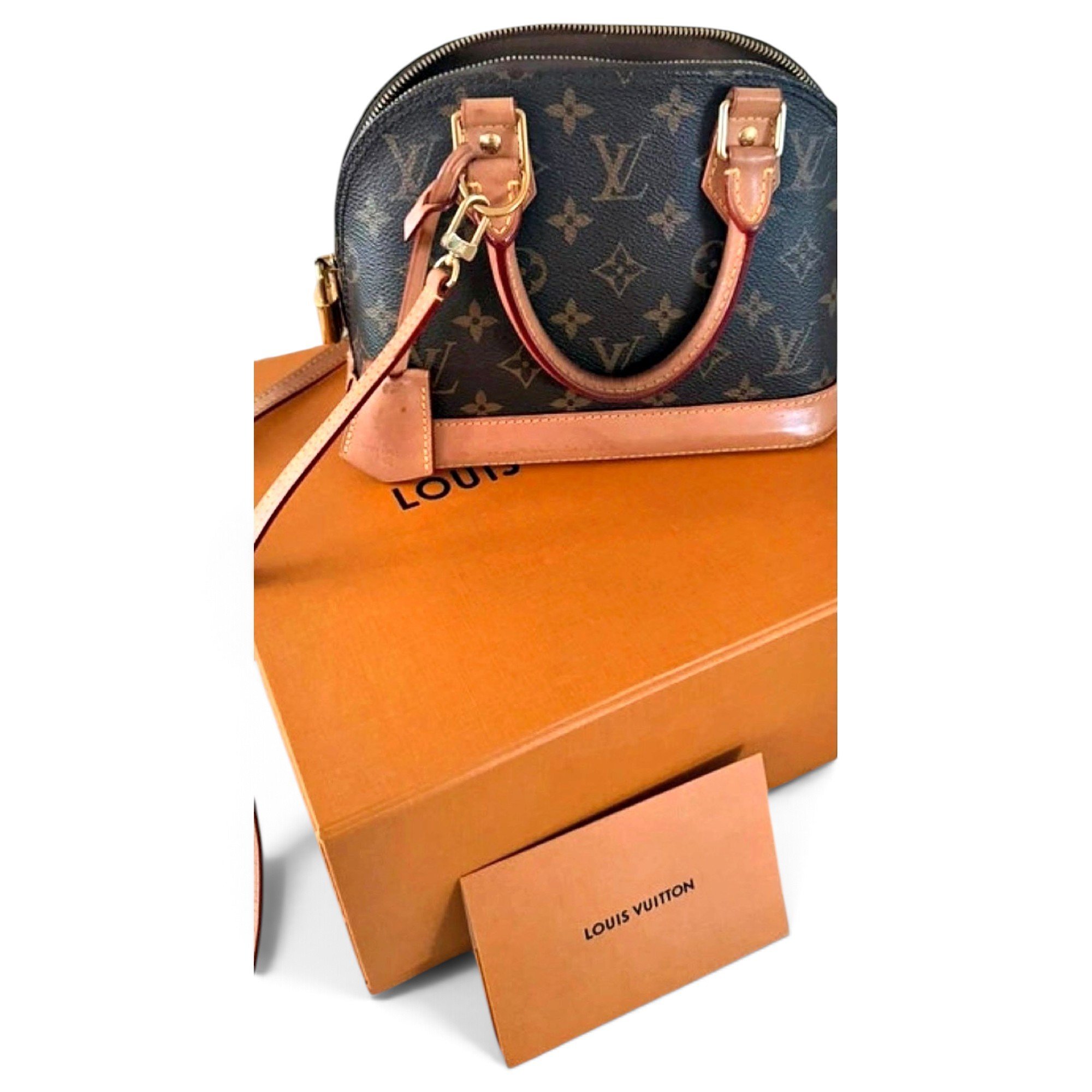 Louis Vuitton Alma BB leather mini bag