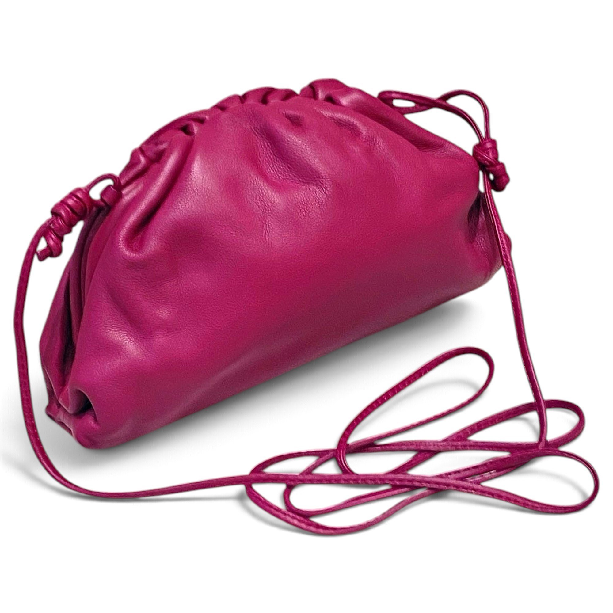 Pouch leather crossbody bag