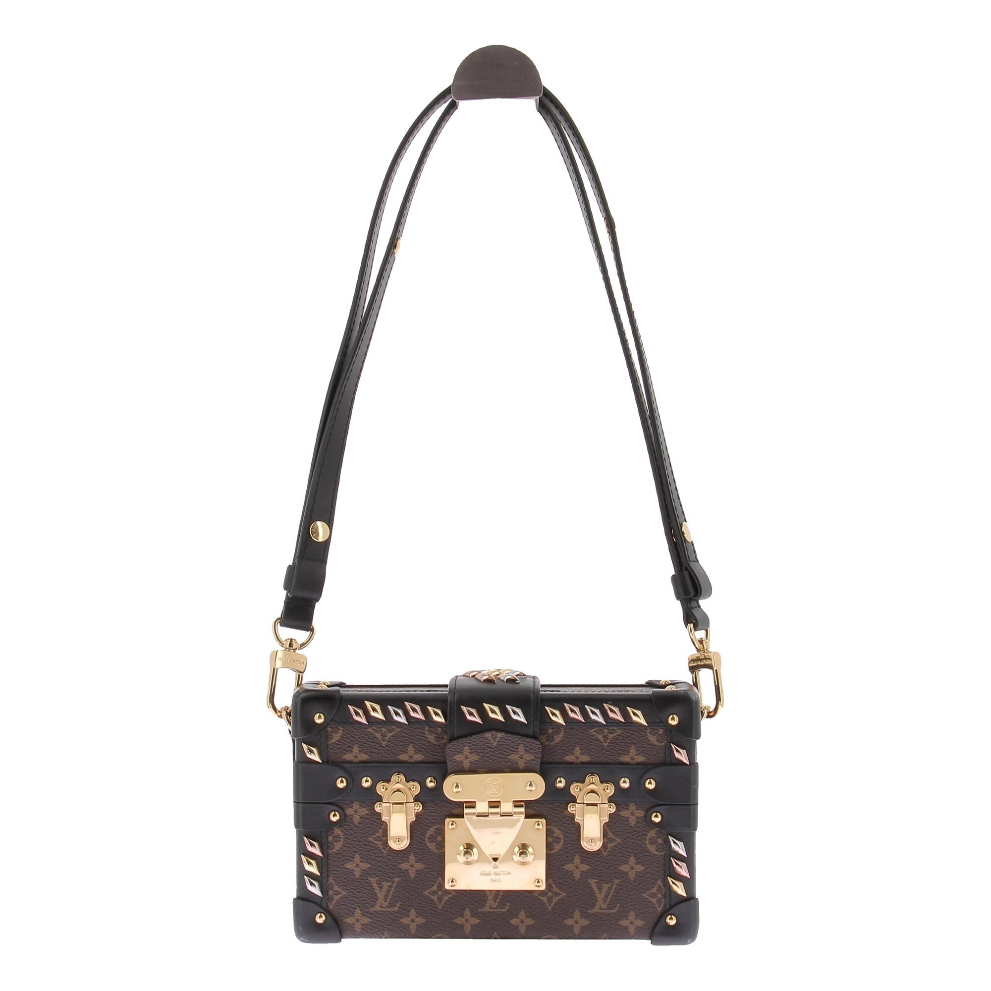 Louis Vuitton Petite Malle leather clutch bag