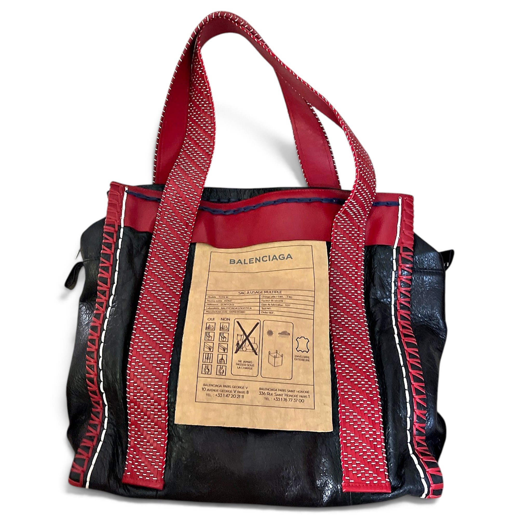 Leather tote