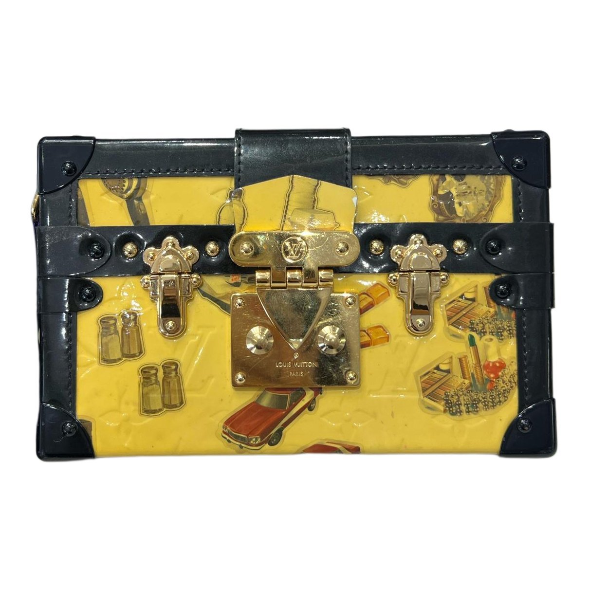 Pochette Trunk leather handbag