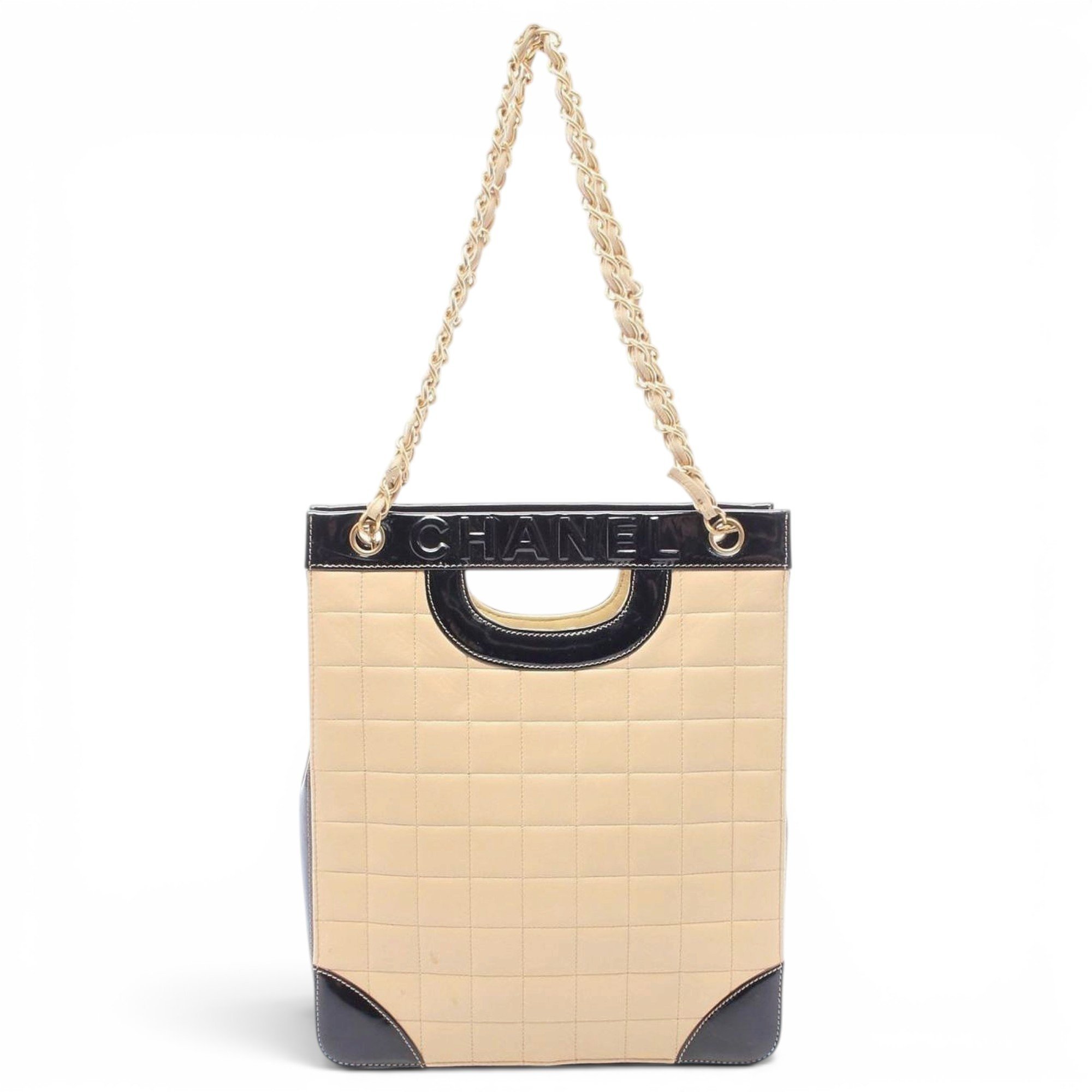 Patent leather tote