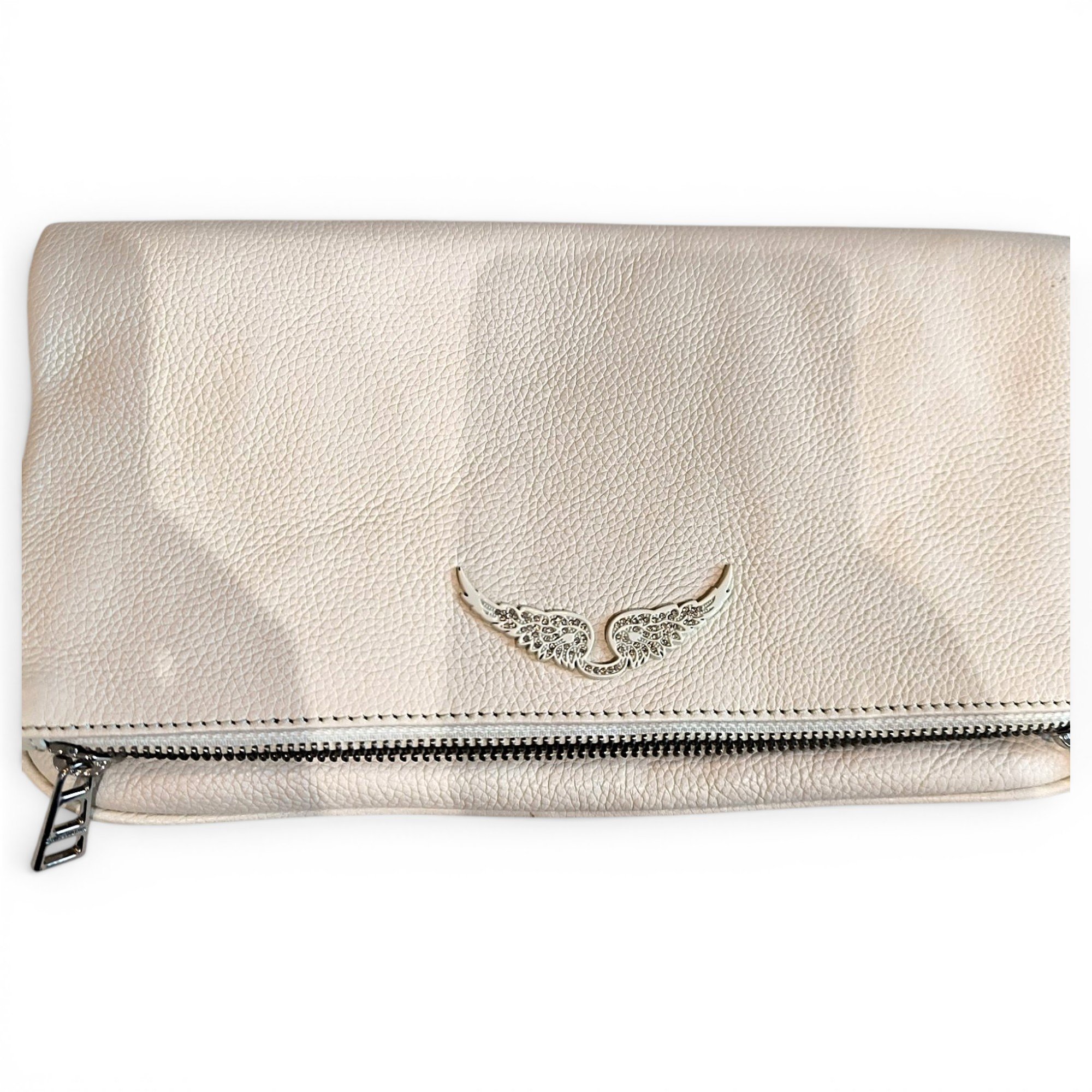 Rock leather clutch bag