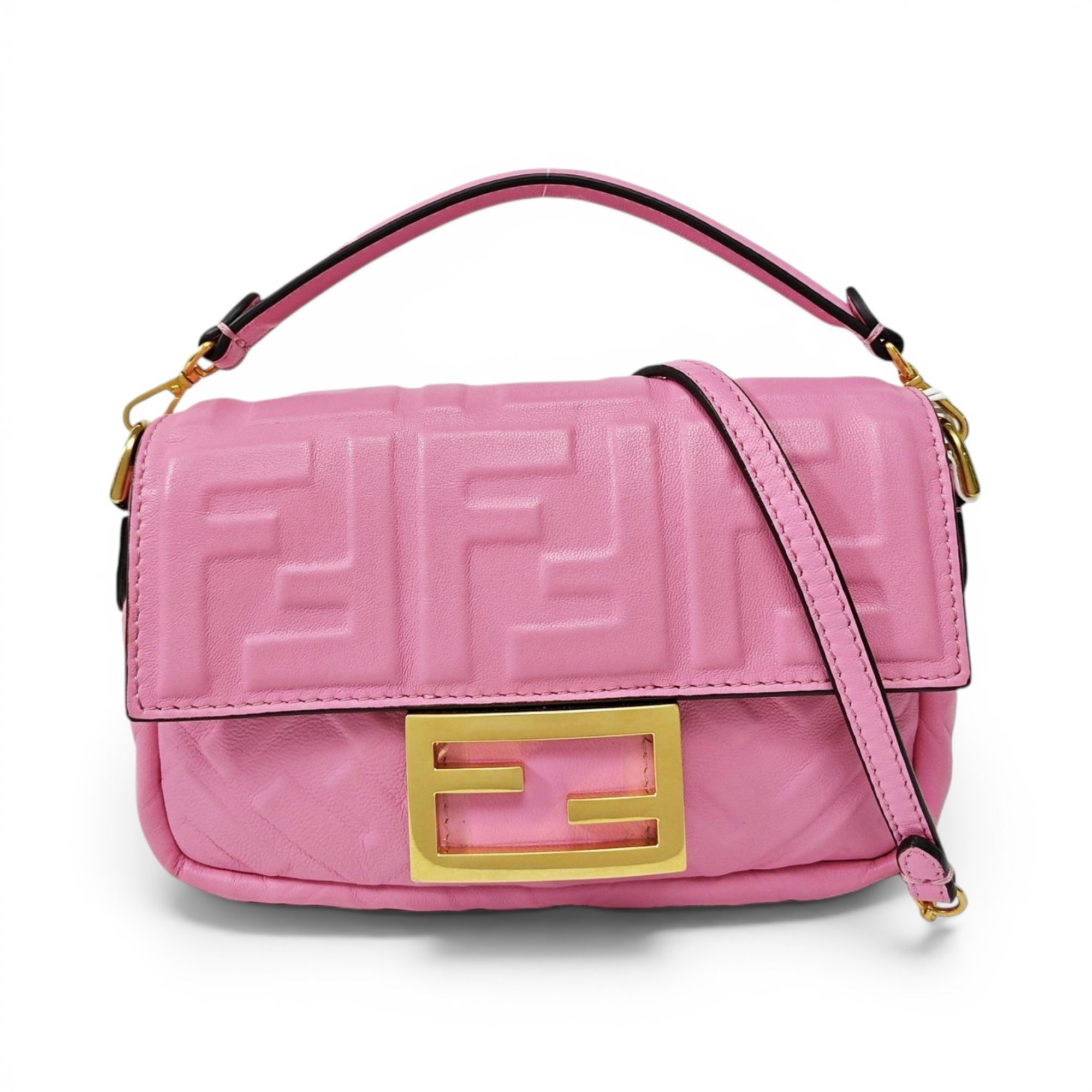 Baguette leather handbag