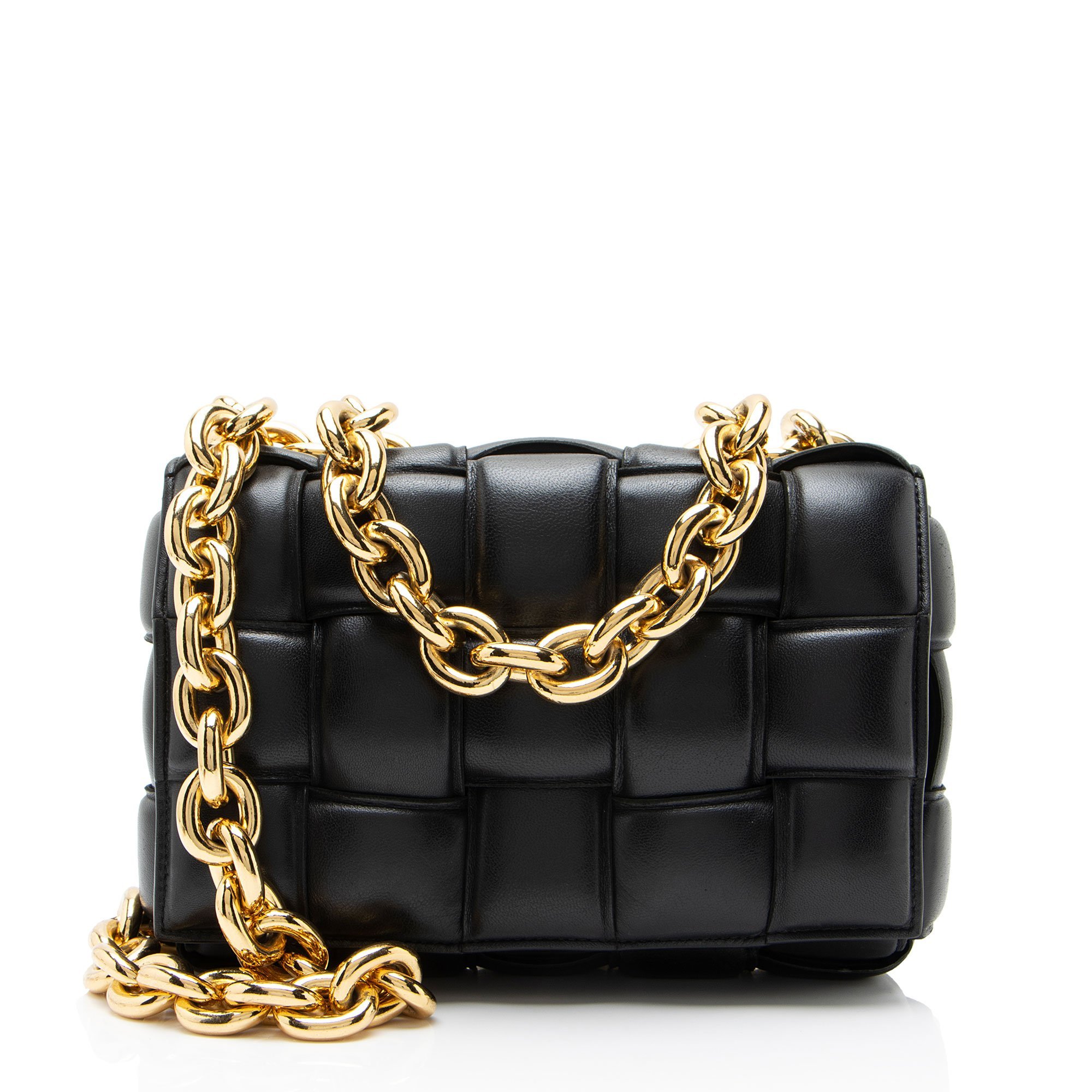 Cassette leather handbag