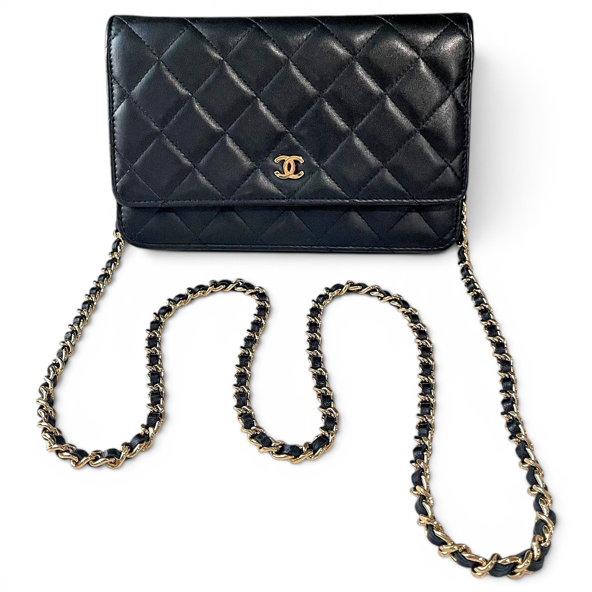 Wallet On Chain Timeless/Classique leather crossbody bag