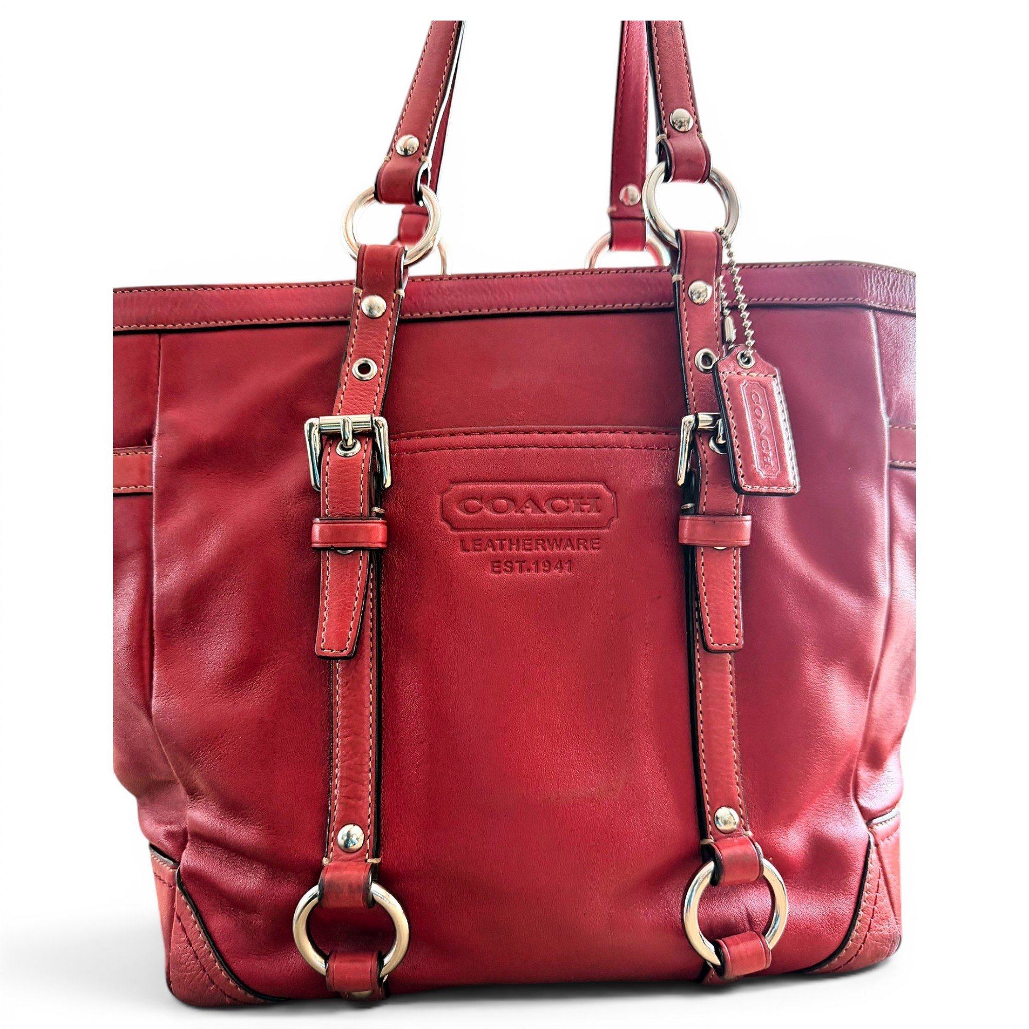 Leather tote