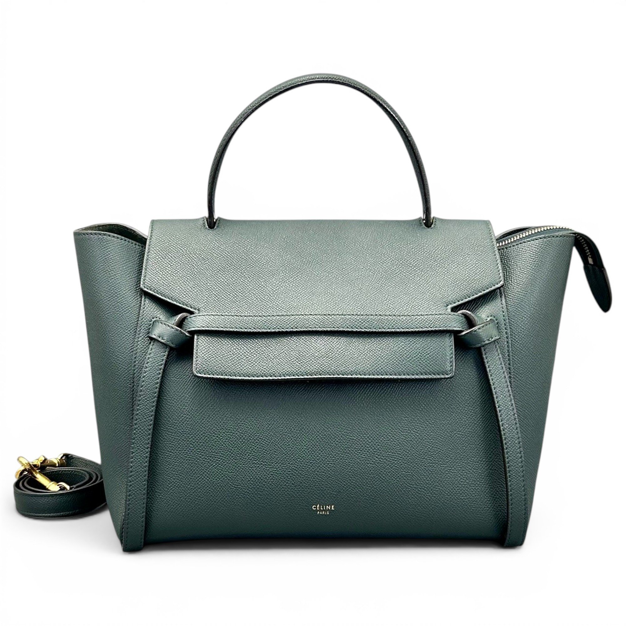 Belt leather handbag
