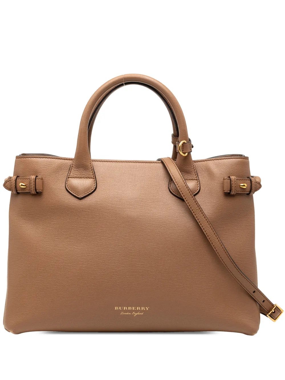 2000-2017 Medium Leather and House Check Banner satchel