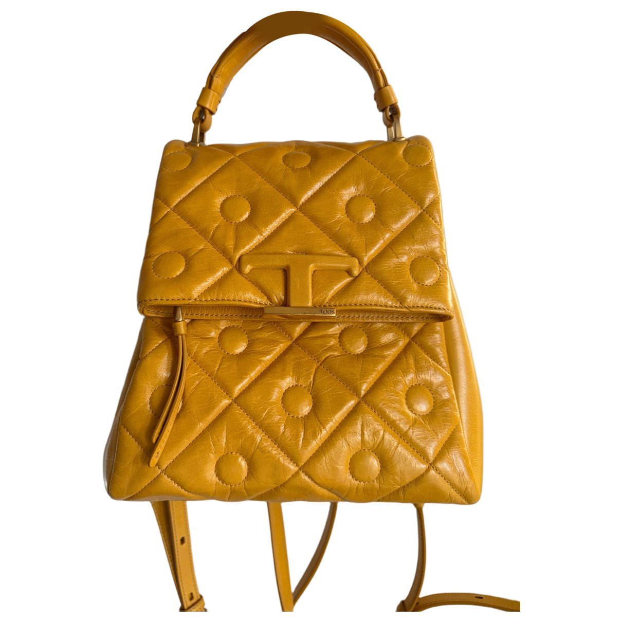 Leather backpack