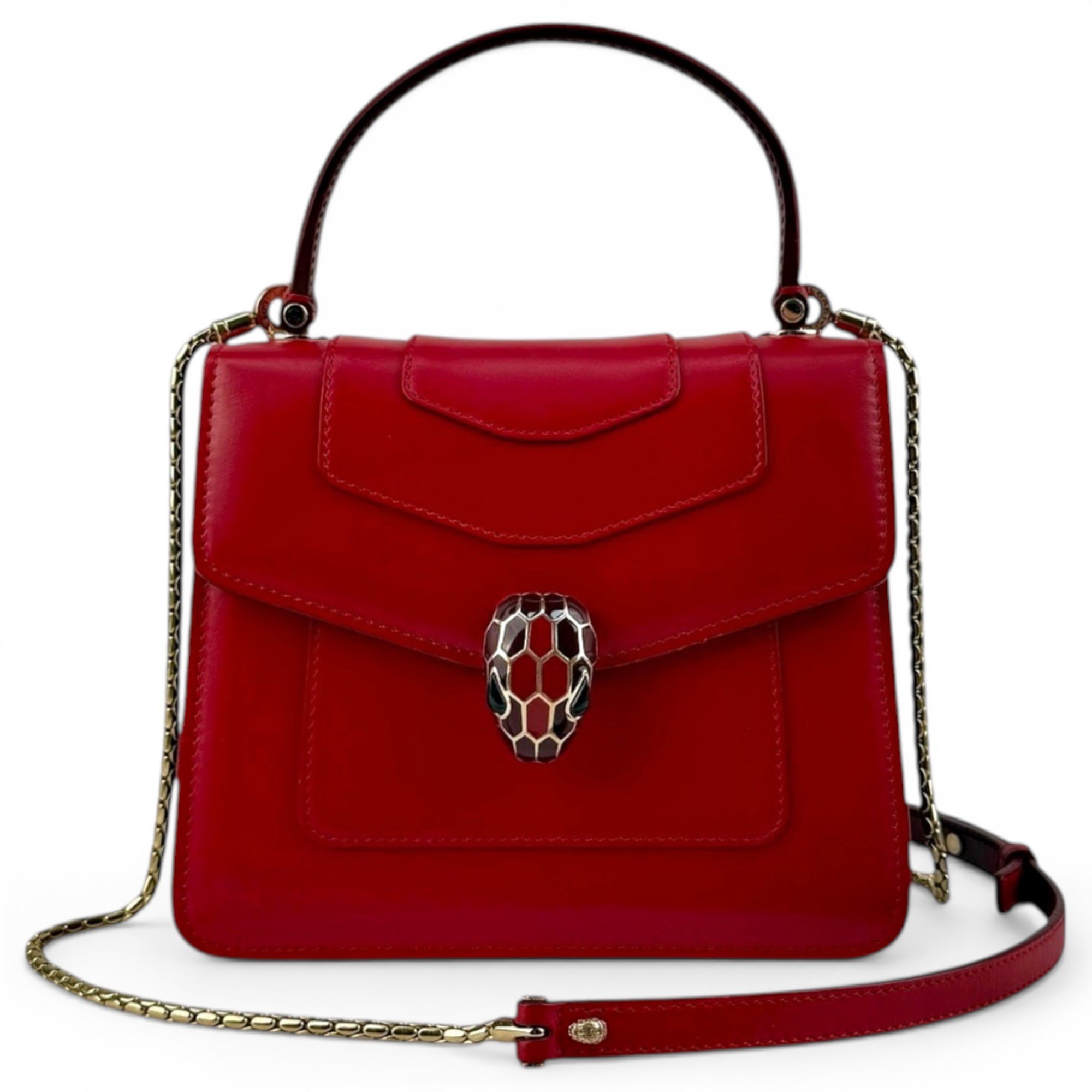 Serpenti leather crossbody bag