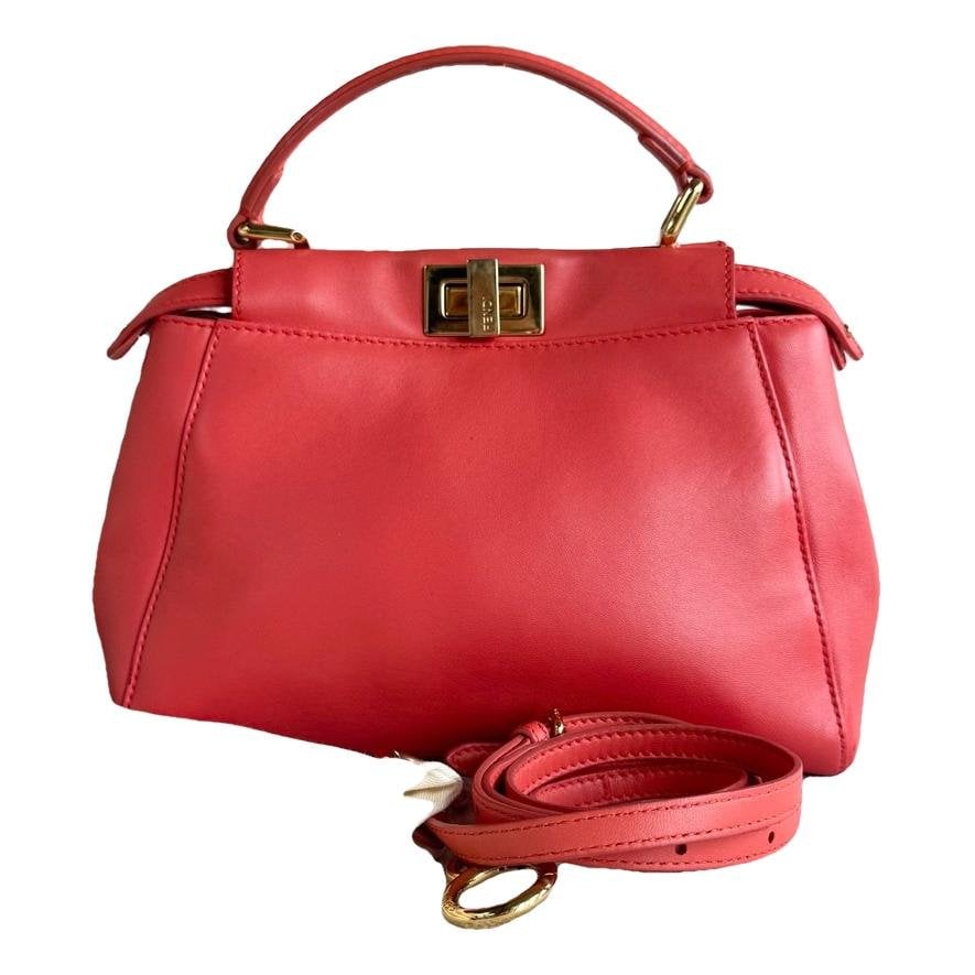 Peekaboo leather handbag