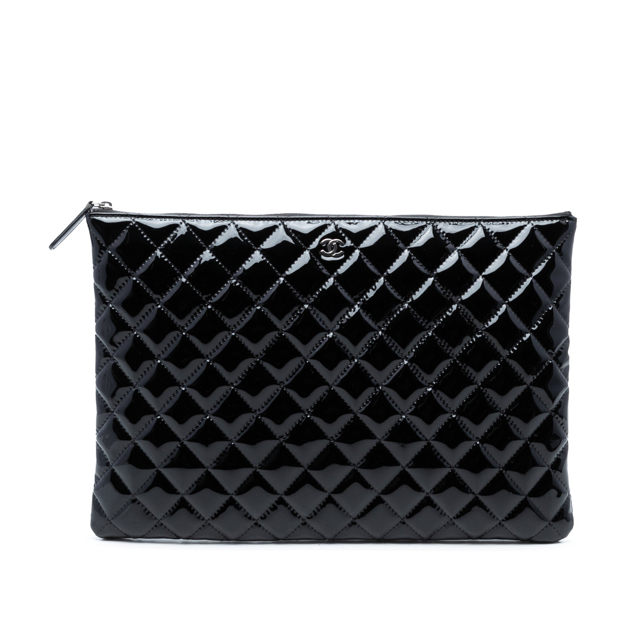 Patent leather handbag