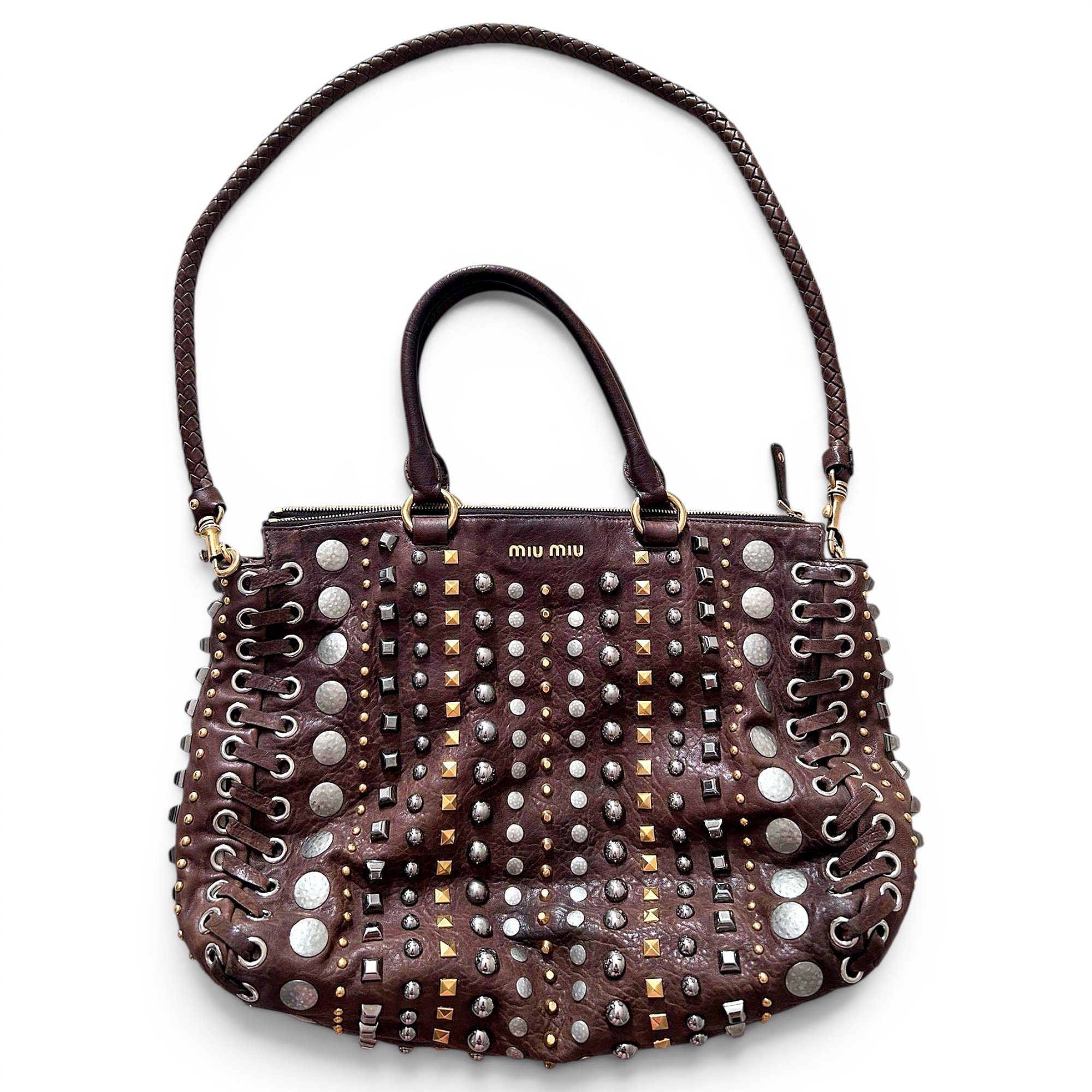 Leather handbag