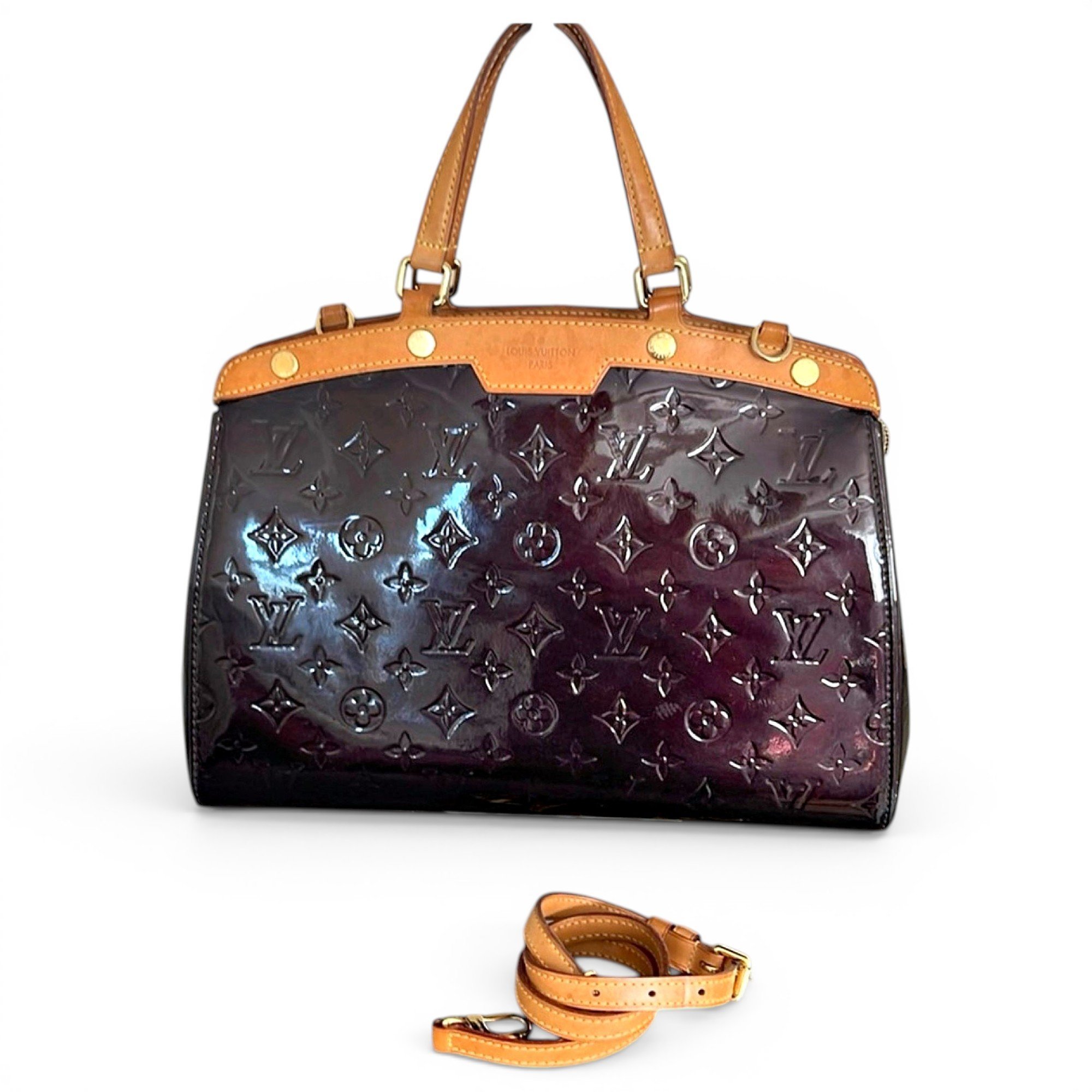Bréa patent leather satchel