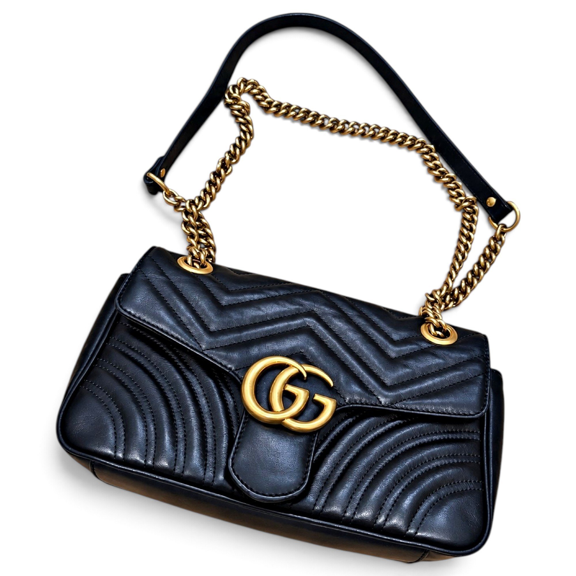 GG Marmont Flap leather handbag