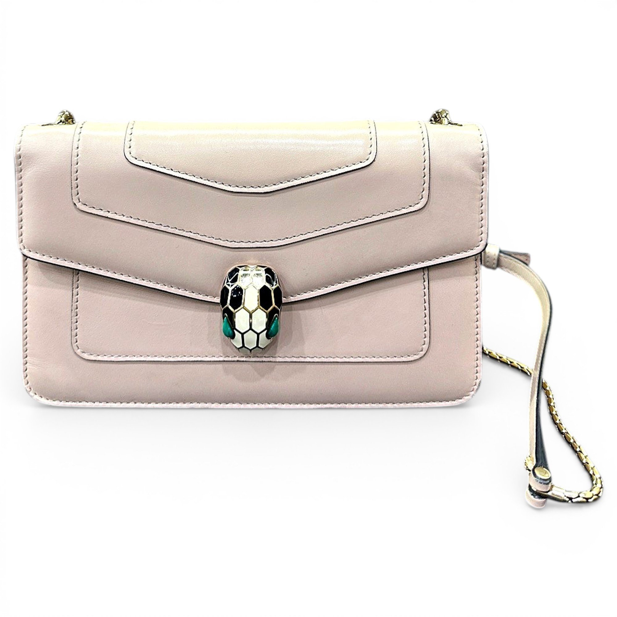 Serpenti leather handbag