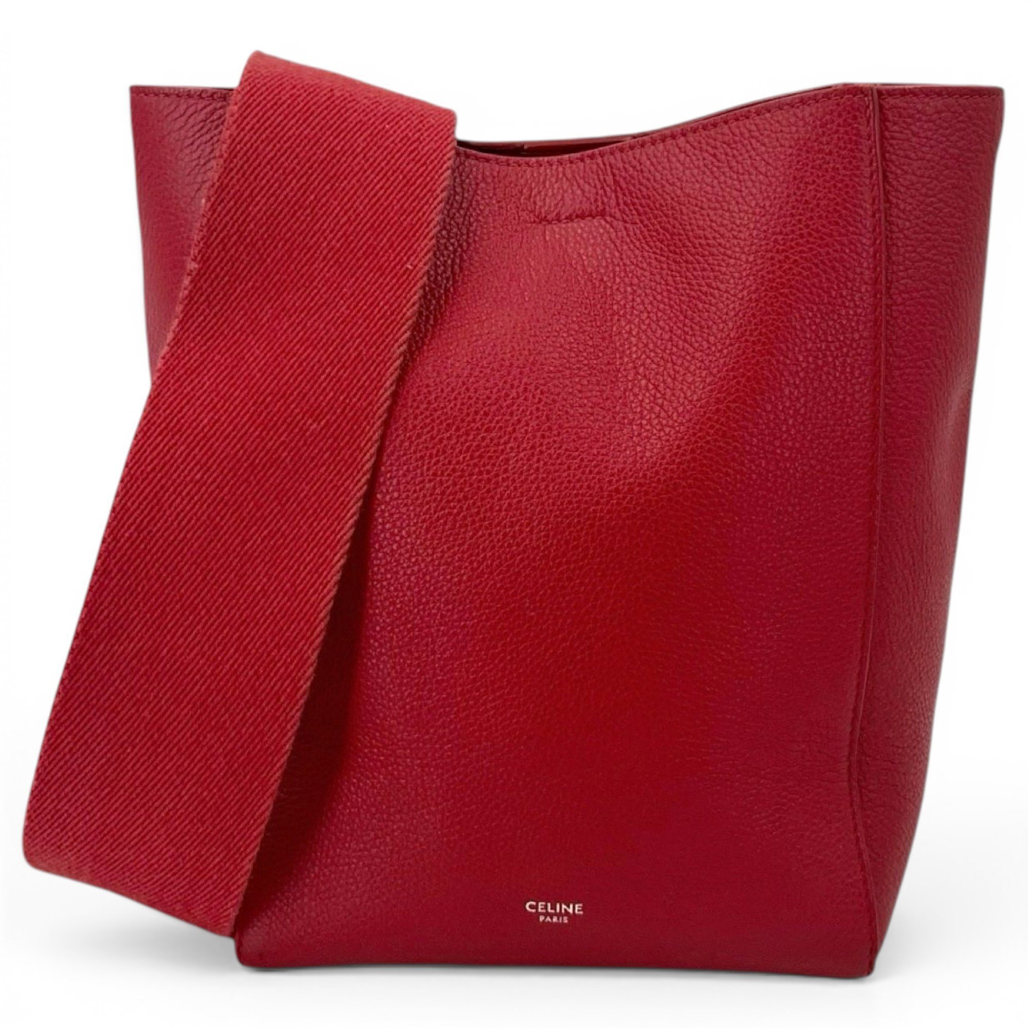 Celine Seau Sangle leather handbag