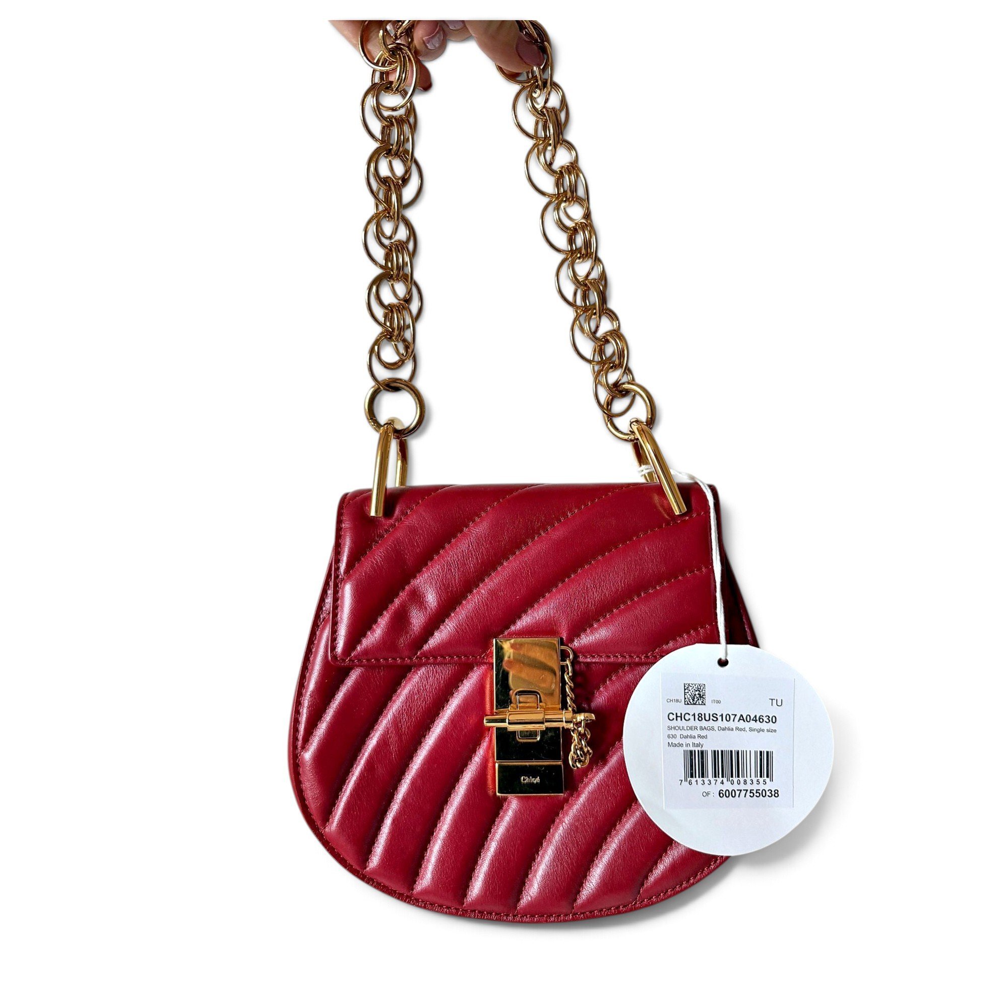 Drew leather handbag
