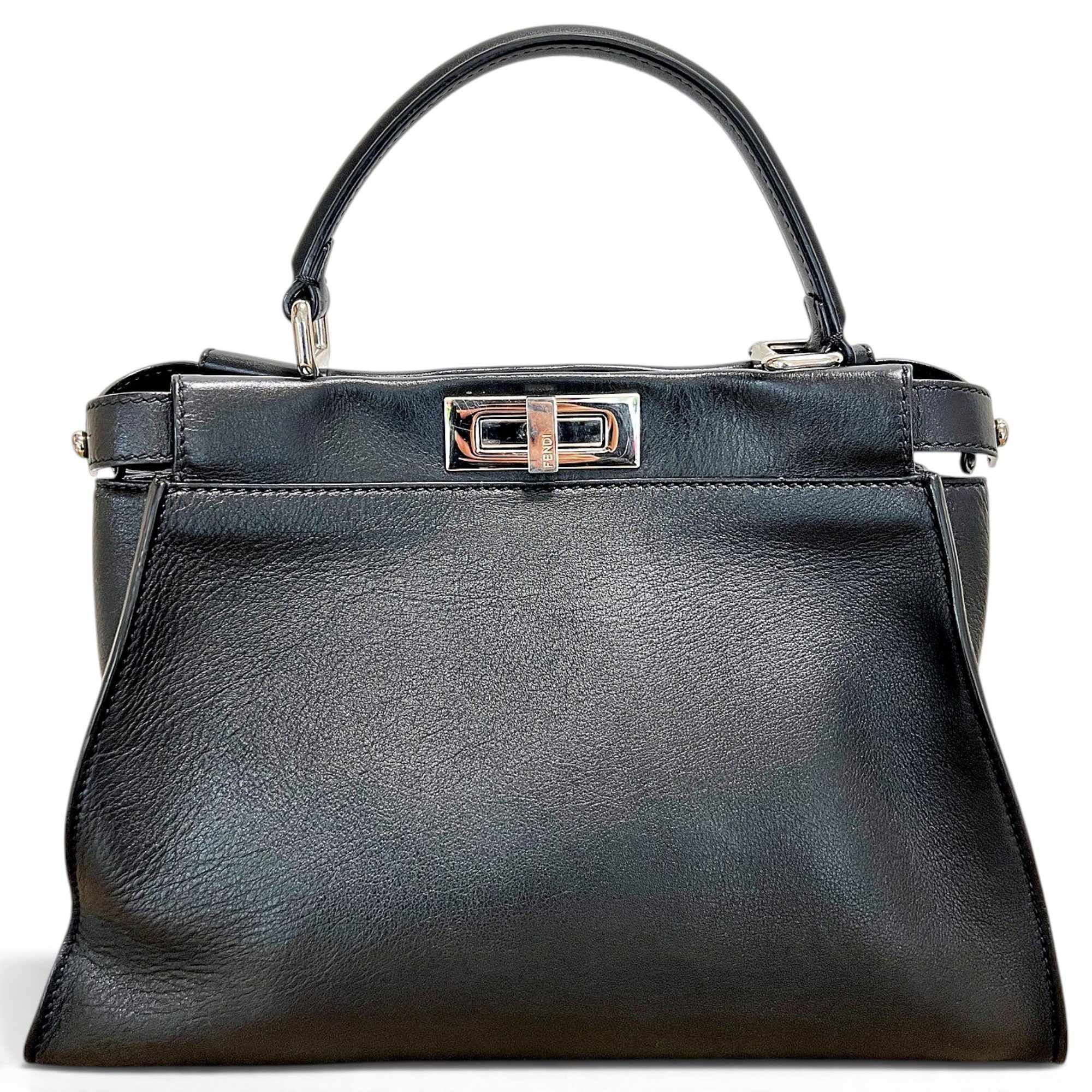 Peekaboo leather handbag