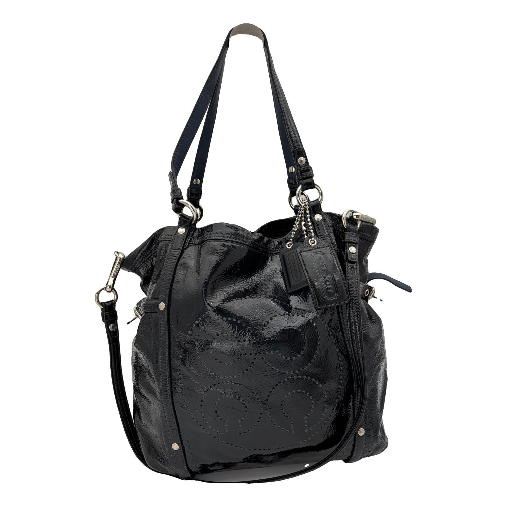 Patent leather handbag