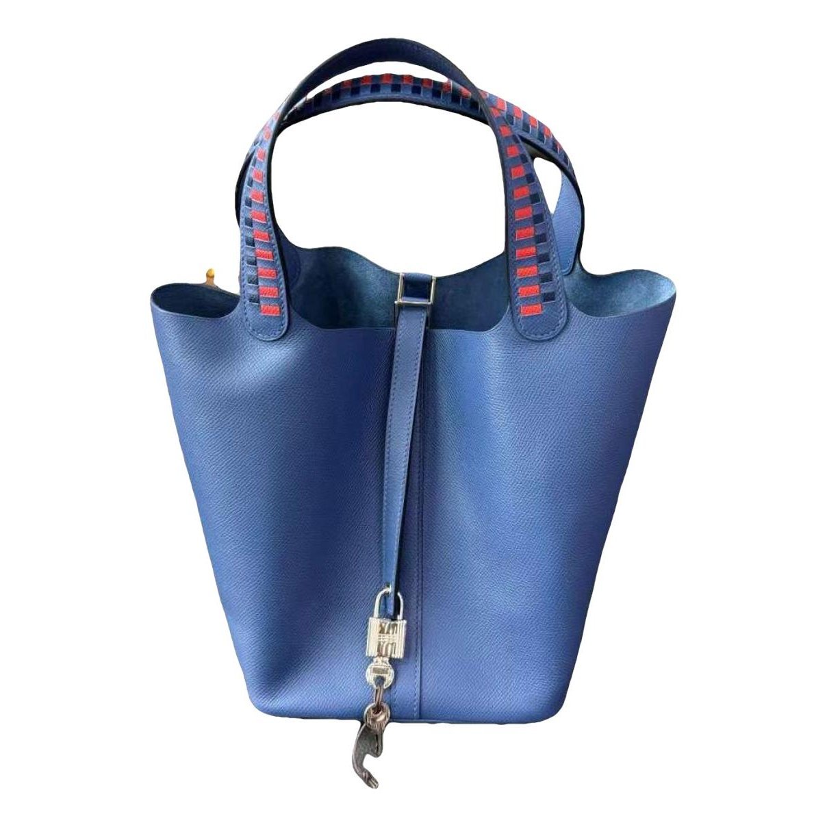 Picotin leather tote