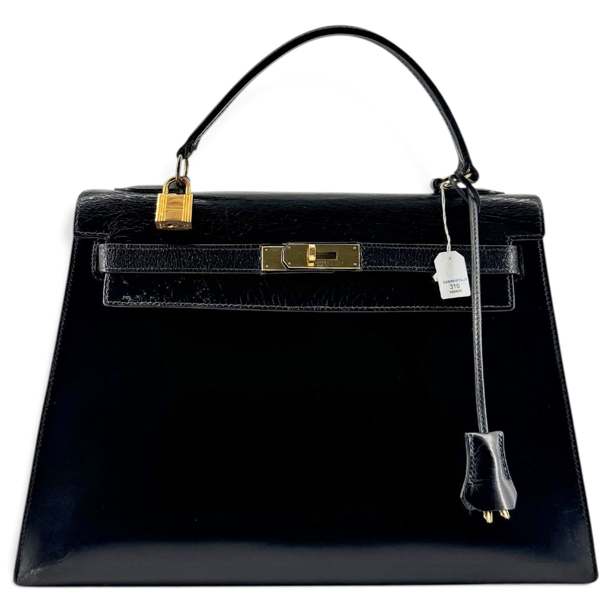 Kelly 32 leather handbag