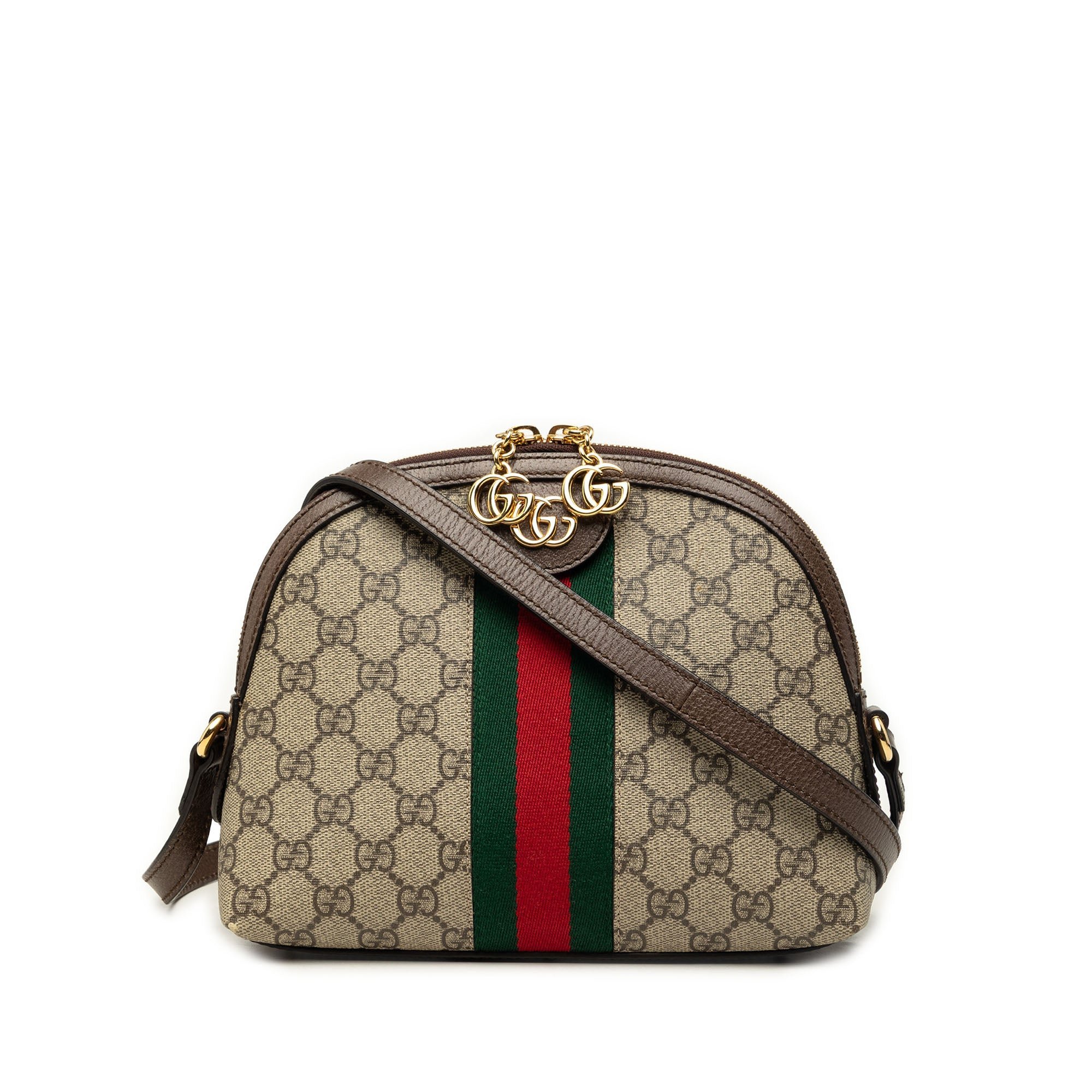 Dôme leather handbag