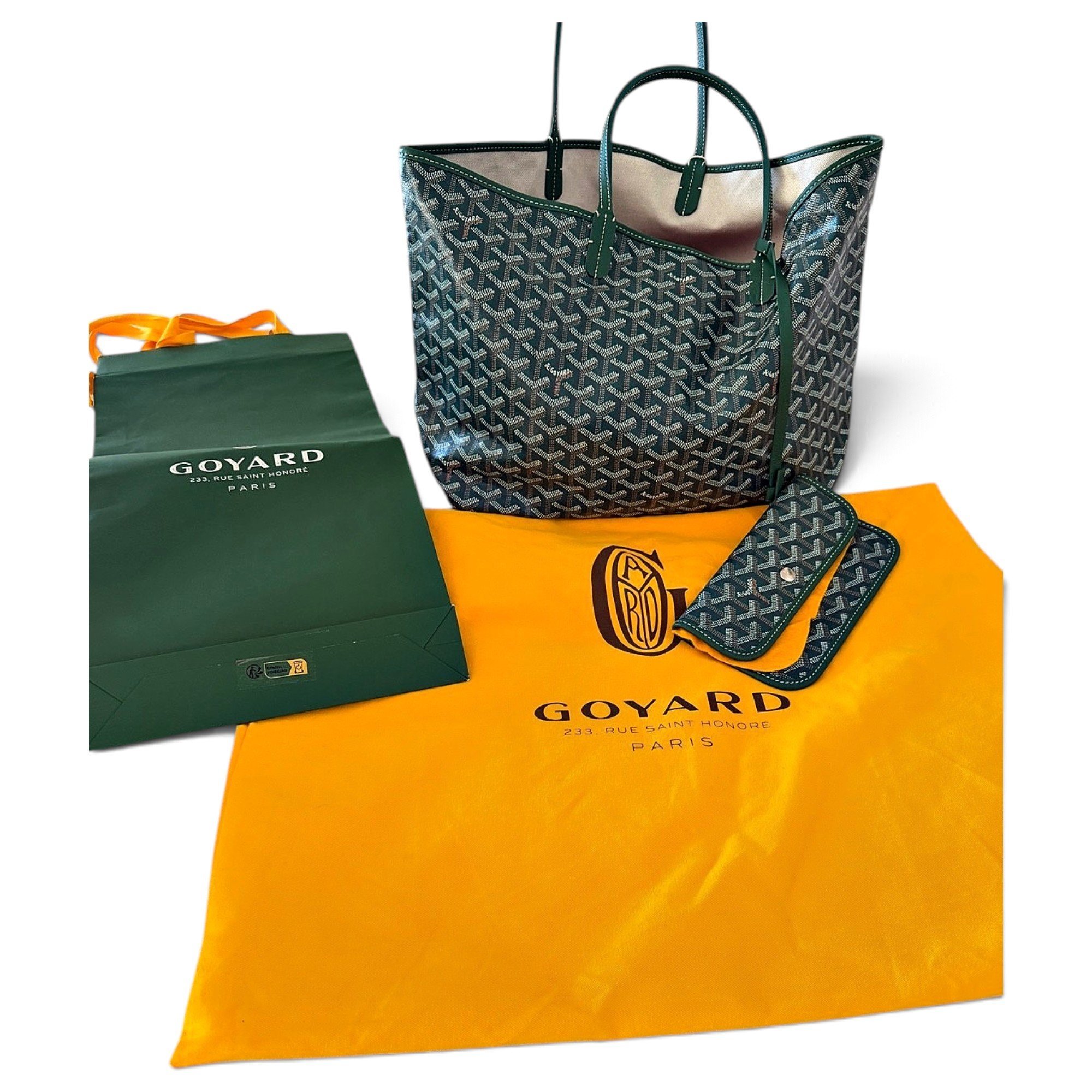 Goyard Saint-Louis leather tote