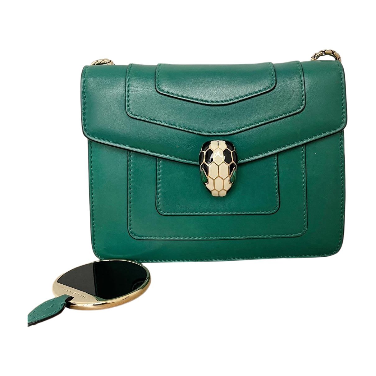 Serpenti leather handbag