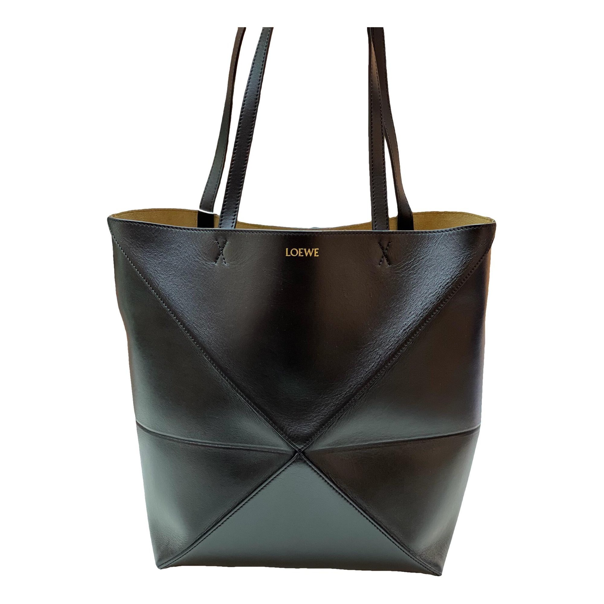 Puzzle Fold leather handbag