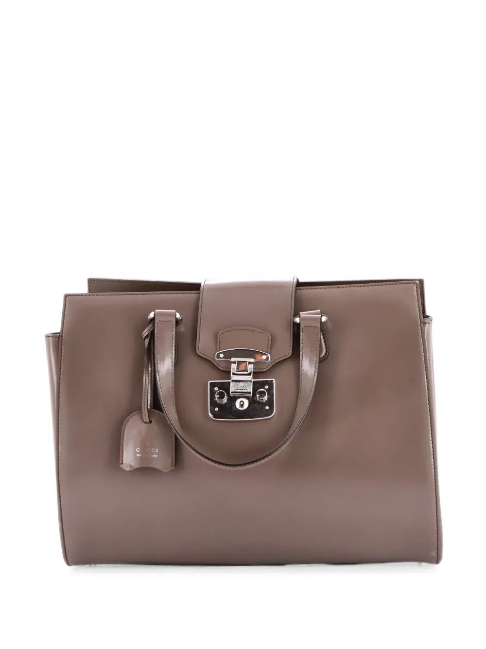 Lady Lock Tote Leather Medium satchel