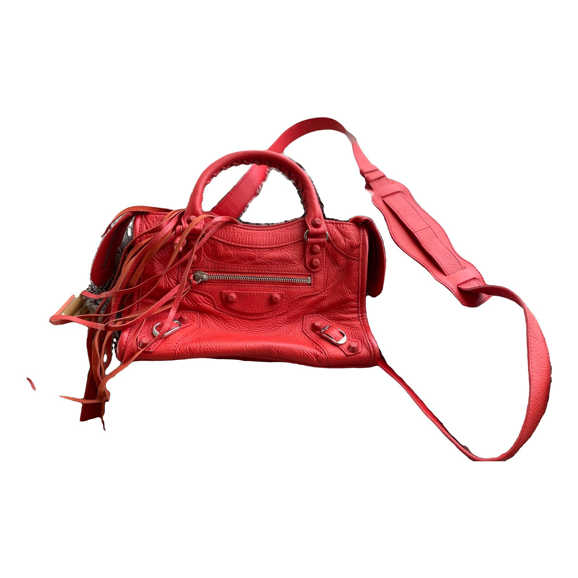 City leather crossbody bag