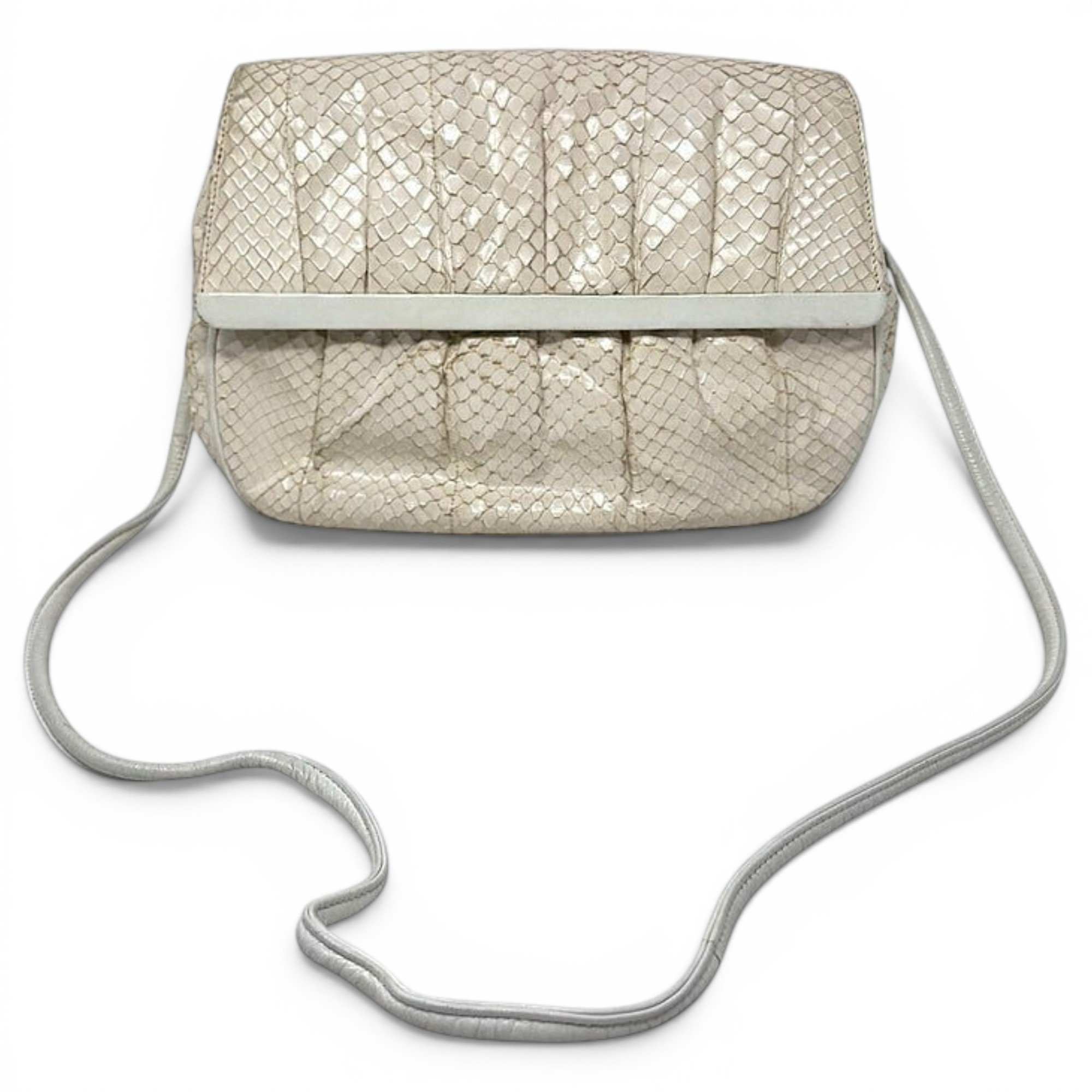 Leather clutch bag