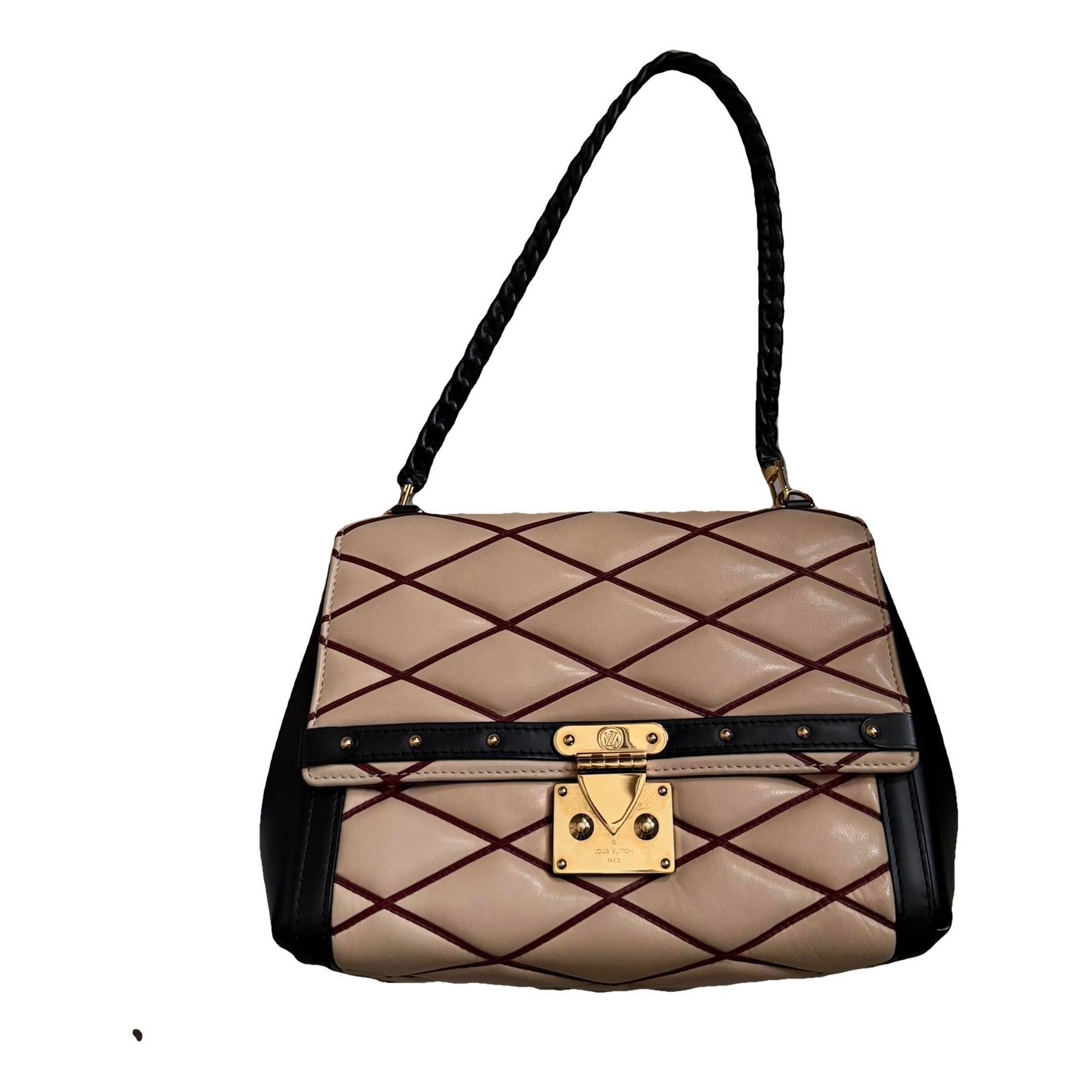 Flap Malletage leather handbag