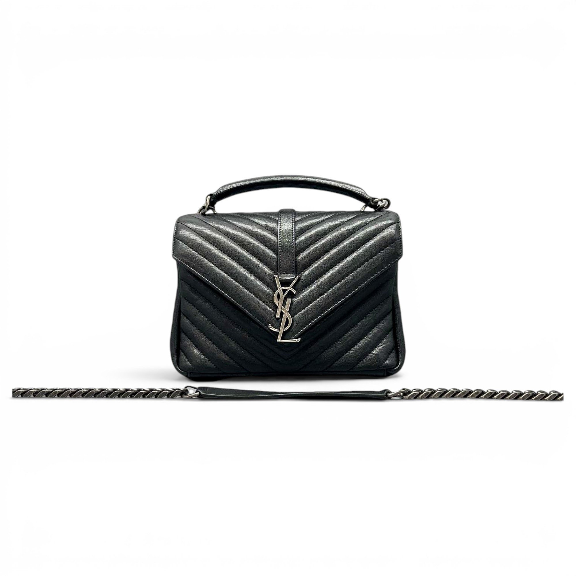 Collége monogramme leather handbag