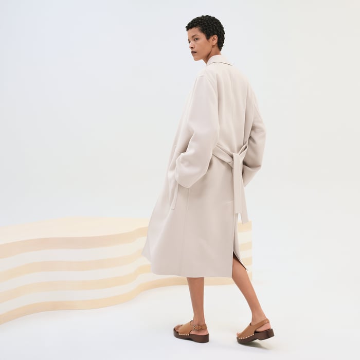 Blanc Sable "Chaine d'Ancre" Coat