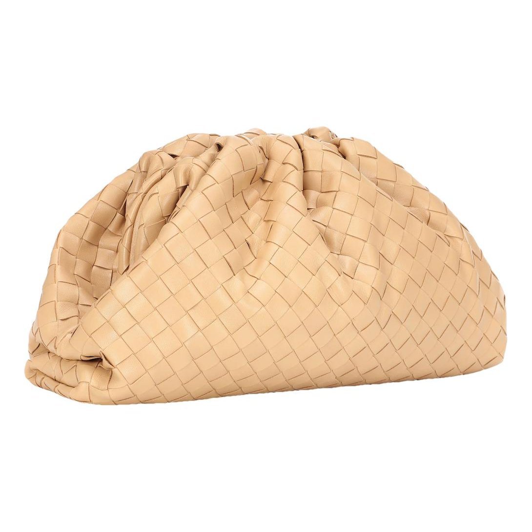 Pouch leather handbag