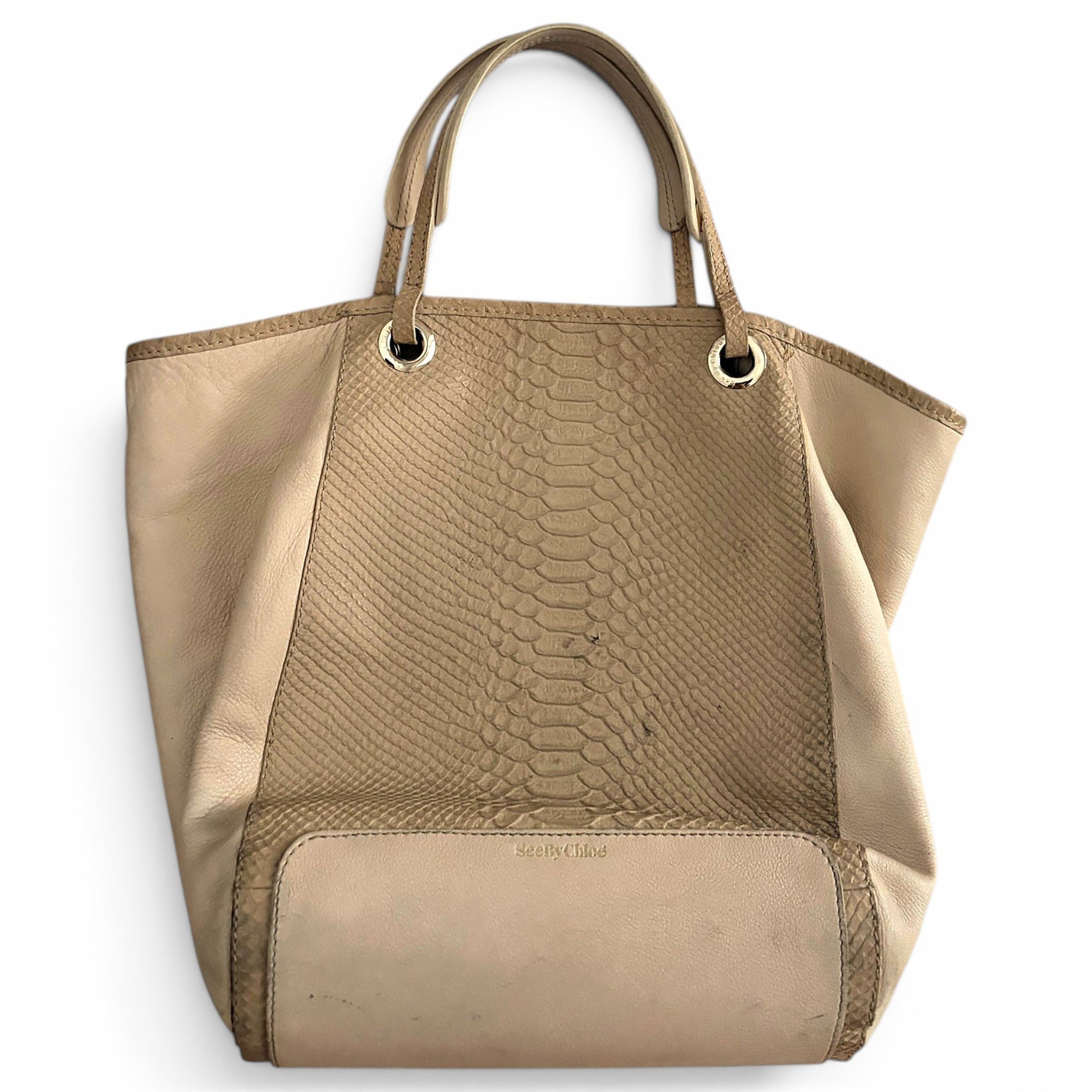 Leather tote