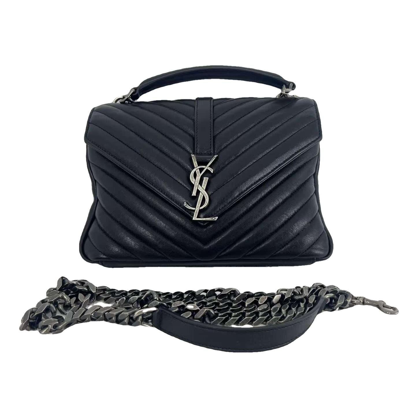Collége monogramme leather handbag