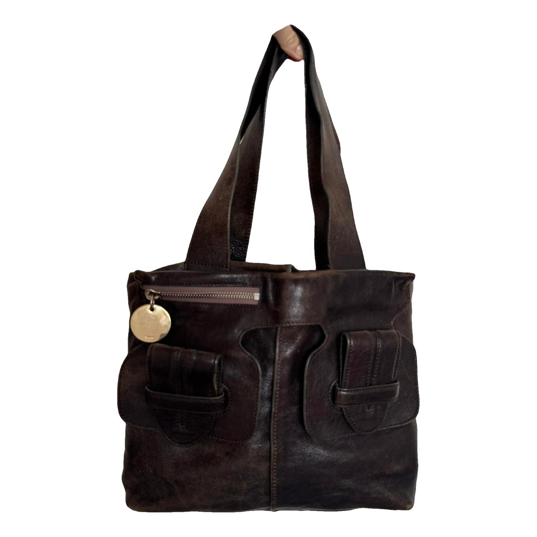 Leather handbag