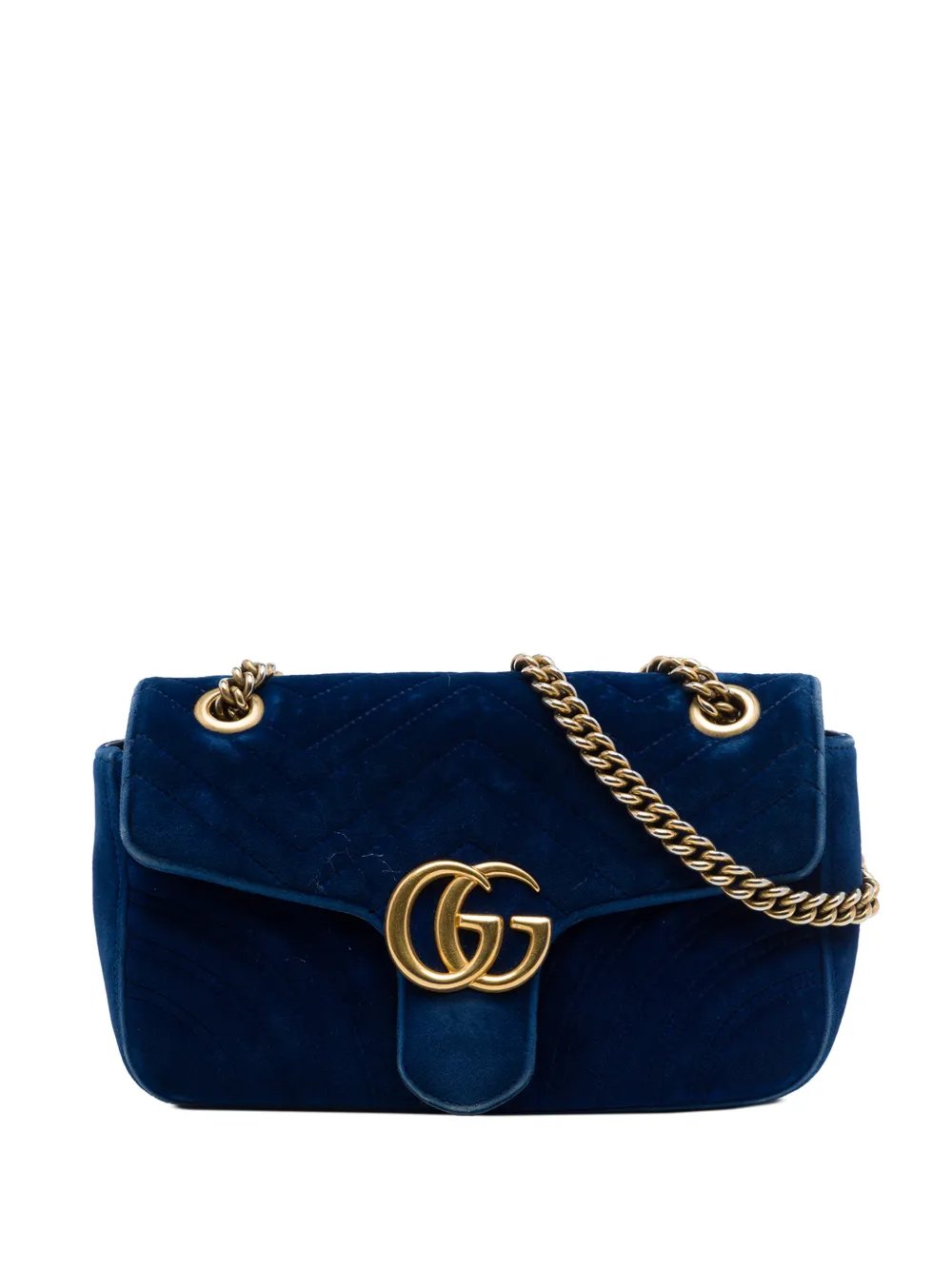2016-2026 Medium GG Marmont Matelasse Velvet shoulder bag